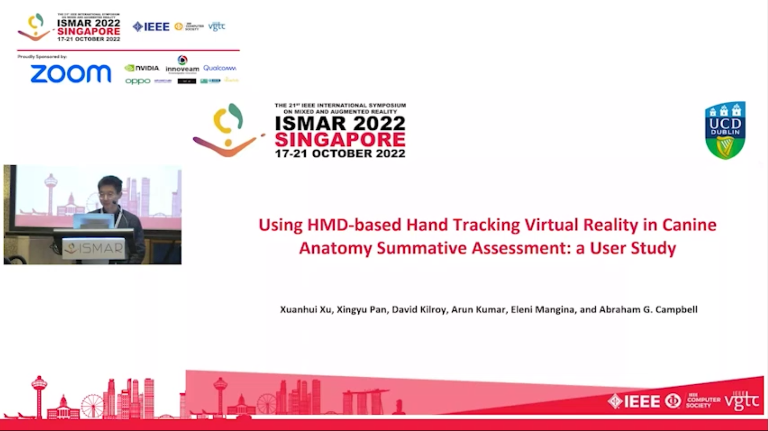 Full paper presentation (ISMAR 2022) Xuanhui Xu (Isaac)